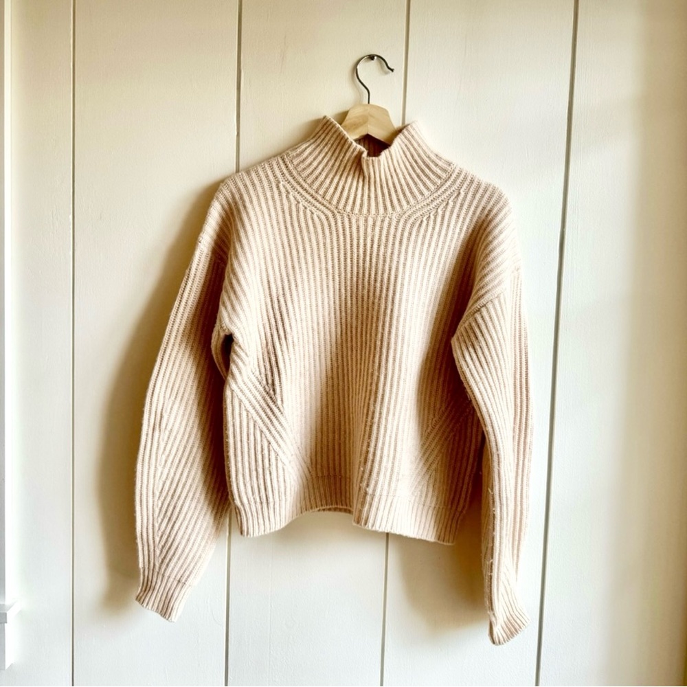 Nadaam Cashmere Blend Fisherman Sweater